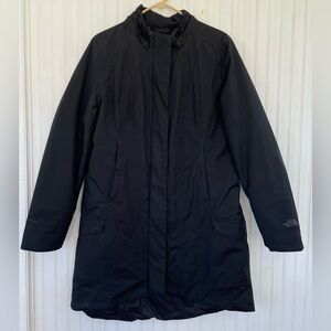 North Face Women's Black Temescal Trench Coat Size Large *Missing Hood*